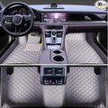 Custom Luxury Leather Car Floor Mats Upgrade Your Car's Interior All-Weather Protection for Cars, SUVs, Trucks Compatible with Automotive Floor Mats (Grey)