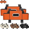 Upgraded Car Organizers and Storage Box, 1/2PCS Multifunctional Headrest Backseat Organizer with 2 Cup Holders, Tissue Box and Hooks, Smart Over-Seat Car Organizer for Most Vehicles (Orange*2)