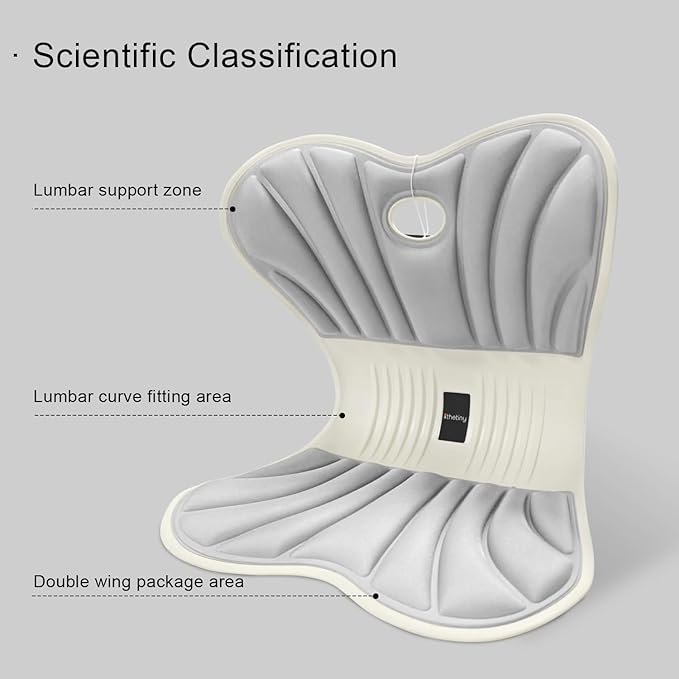 Posture Support Cushion - Lumbar & Back Support for Office Chair, Car Seat, Sofa, Ergonomic Chair & Back Cushion Back Support (04)