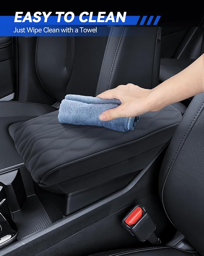 Armrest Cover for 2023 2024 2025 2026 Kia Sportage (LX/EX/X-Line/SX/SX Prestige/X-Pro/X-Pro Prestige) Accessories Center Console Middle Lid Pad Protector for Car Elbow Rest