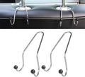 Bling Car Seat Hooks, Rhinestone Universal Organizer Hooks Car Headrest Hangers Hooks, Bag Organizers Rack and Hanger, Strong and Durable Auto Backseat Storage Hooks (A-Black)