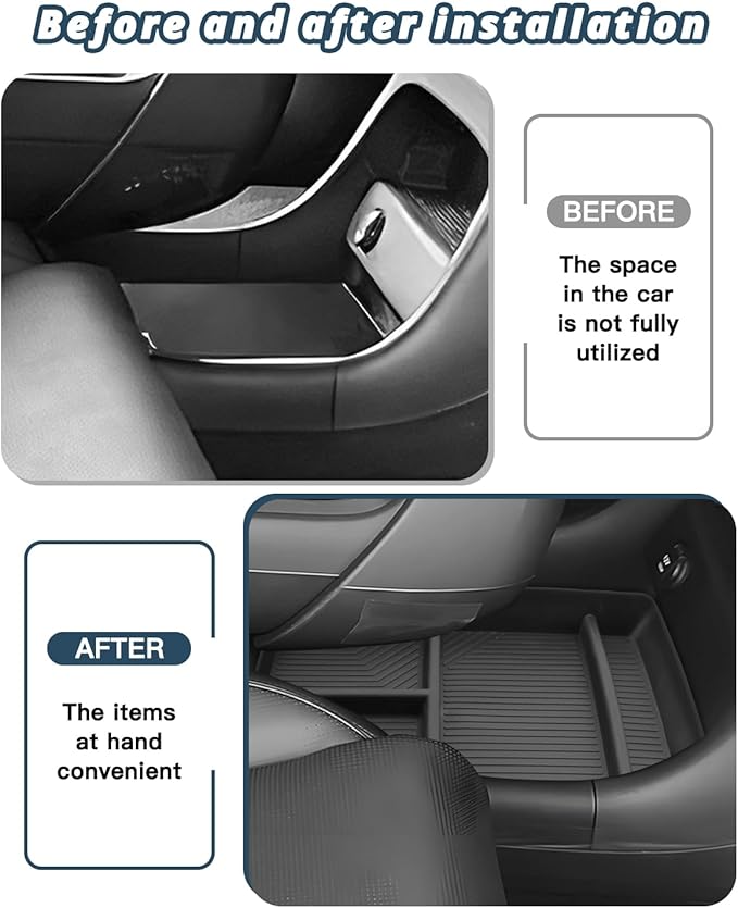 Ruiya 2026 Palisade Lower Console Organizer for Hyundai Palisade 2026 Accessories ABS Material Under Console Organizer Compatible with 2026 Hyundai Palisade Calligraphy/Limited/XRT Pro/SEL