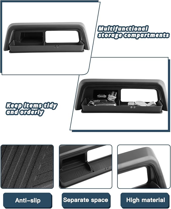 2026 Passport Storage Drawer Tray for Honda Passport 2026 Accessories ABS Material Console Organizer Secret Compartment Storage Box Compatible with 2026 Honda Passport TrailSport/TrailSport Elite/RTL