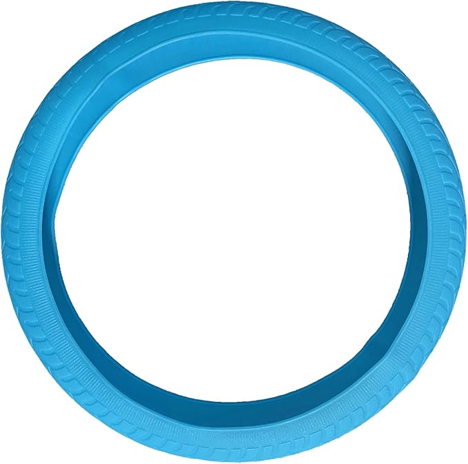 Universal Blue Steering Wheel Cover：13.5 to 15 Inches Stretchable Silicone Anti Skid Steering Wheel Protector Fit for Most Car Models Including Round D Shape or Special Shape