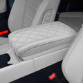 SHAOHAO for 2025 2026 Hyundai Santa Fe Center Console Cover for 2024 2025 2026 Hyundai Santa Fe Accessories (SE/SEL/XRT/Limited/Calligraphy) Armrest Cover Soft Pad Middle Console Lid Protector Grey