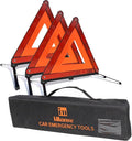 iMonse Warning Safety Triangle Kit, Emergency Roadside Warning Reflective Triangle, Foldable with Storage Case for Roadside Breakdowns Emergenc 3 Pack