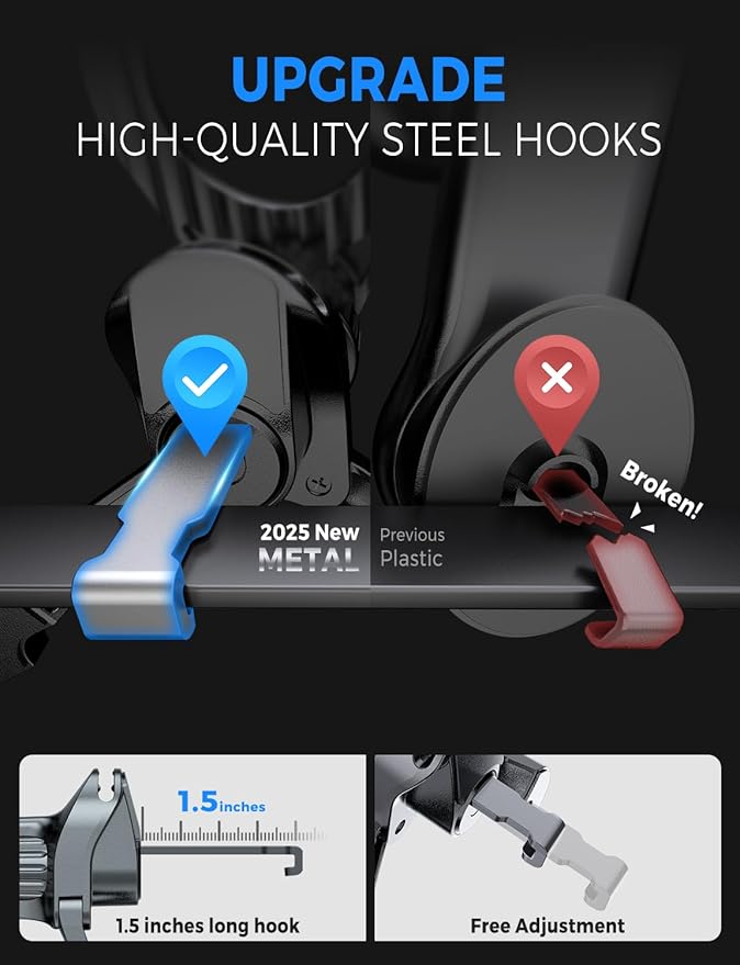 eSamcore Fits MagSafe Car Mount [2 Pack], Magnetic Phone Holder for Car Vent Strong N52 Magnets Air Vent Cell Phone Holder Clip for iPhone 17/16/15/14/13/ Pro Max