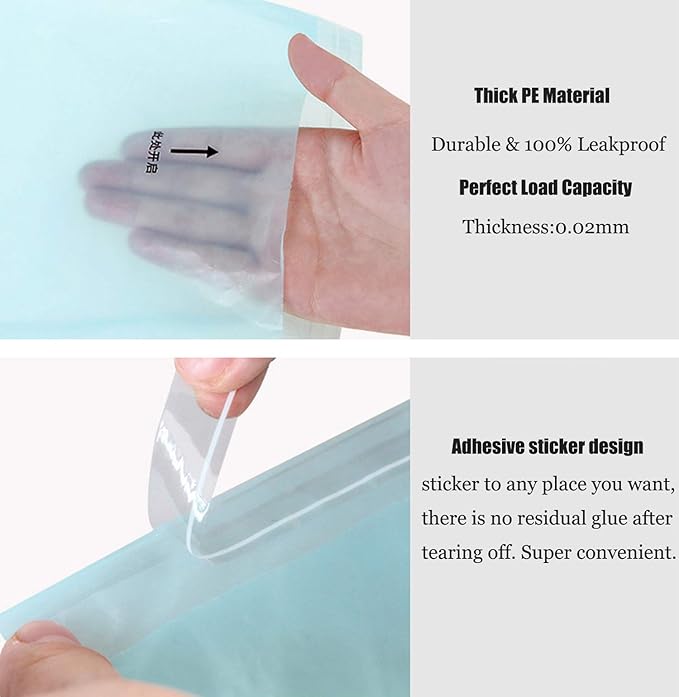 100PCS Car Trash Bag Rubbish Bin Bag Car Trash Bin Gag Disposable Container Bag for Auto Car Truck Vehicle Office Babyroom Bathroom Study Room