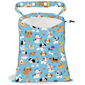 Pet Dog Strap Drawstring Car Trash Bag Hanging Garbage Bag with Snap Buttons Car Back Seat Trash Storage Portable Dustbin Vehicle Trash Can Bag for Vehicle Accessories Travel Camping