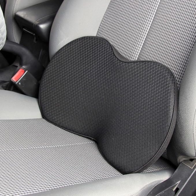 Comfortable Memory Foam Car Seat Cushion with Lumbar Support for Long Road Trips and Office Days