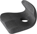 Car Seat Cushion & Lumbar Support Memory Foam Chair Pad, Back Support Pillow Chair Cushion for Office Reduce Tailbone Pressure & Improve Comfort(Dark Gray)