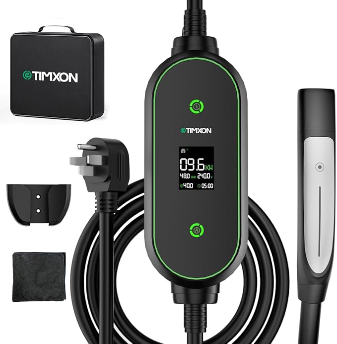 Level 2 EV Charger for Tesla,ETL Listed 40Amp 240V Portable EV Mobile Charger for Tesla, 25FT Cord,NACS Connector, NEMA 14-50 Plug, Compatible with Tesla Models 3/Y/S/X for Home, Garage, Road Trip