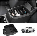LUWU Center Console Organizer for 2023 2024 2025 2026 Chevrolet Colorado & GMC Canyon Accessories Armrest Console Storage Box Glove Organizer Tray ABS Material for Canyon Interior Accessories (Black)