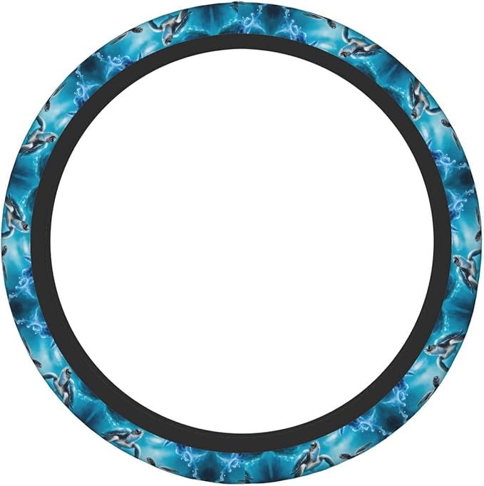 Cool Sea Turtles Universal Fit Steering Wheel Cover for Car, Truck, and SUV, Durable Steering Wheel Protection
