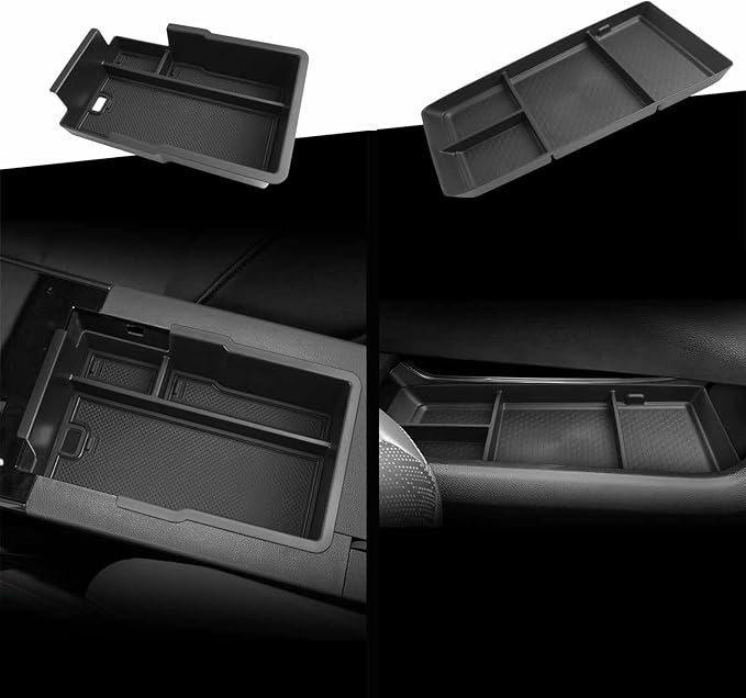 CDEFG 2-Pack Combo for Chevy Equinox 2025 2026 Accessories Center Console Organizer Tray Equinox (LT, RS, Activ) Armrest Storage Middle Console Insert 2PCS