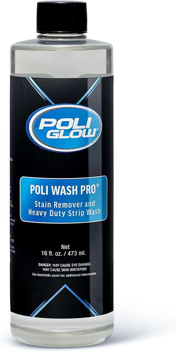 Poli Wash Pro® – Professional-Grade Boat & RV Cleaner and Stain Remover | Highly Concentrated Alkaline Formula for Fiberglass, Gel-coat, Vinyl, Upholstery & Carpets