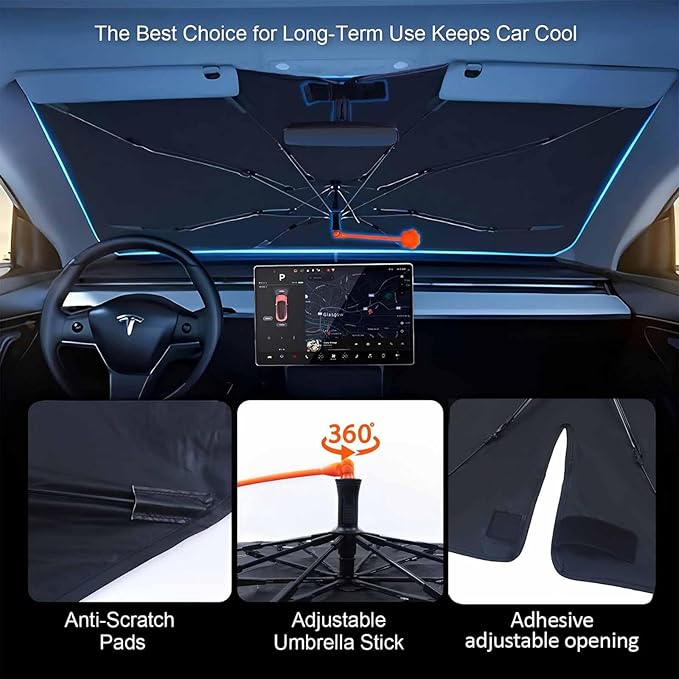 DOPINDU Eyelashes Car Windshield Sun Shade Umbrella with Bendable Handle Funny Eyes Eyelash Sunshade for Car Front Window Block UV Rays Foldable Sun Visor for Most Cars Trucks SUV 57"x30"