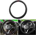 BESULEN Steering Wheel Cover, Anti-Slip and Breathable, Warm in Winter and Cool in Summer, 15 Inch Car Steering Wheel Protector with Grid of The Correction Marker for Men Women