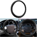 Car Steering Wheel Cover, Anti-Slip Soft Silicone Automotive Steering Wheel Protector, Comfortable Vehicle Steering Wheel Protective Accessories, Universal for RV, SUV, Truck (Black)
