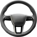 MEWANT DIY Hand Stitch on Artificial Leather Steering Wheel Wrap for Audi A6 A6 Allroad A7 RS 6 Avant RS 7 S6 A7