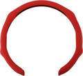 PU Artificial Leather Steering Wheel Cover ABS Car Steering Wheel Protector 14.96" Red