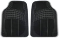FH Group Trimmable Vinyl Floor Mats Front Set - Universal Fit for Cars Trucks and SUVs (Black) F11306