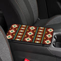 1pc Center Console Armrest Cover Pad 12.6x7.5 inch Indian Decorative Pattern Neoprene Car Armrest Cushion Waterproof Armrests Seat Box Cover Protector for Universal Cars Vehicles SUVs