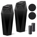 Car Trash Can with Lid, 2 Packs Diamond Design Mini Cup Holder Trash Can for Car, Office, Home Use, Black