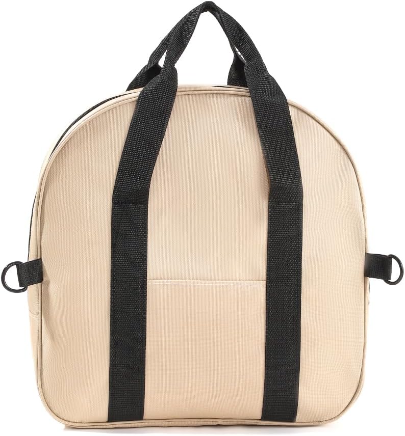 YELAIYEHAO Cable Bag - Jumper Cable Bag - Storage & Organizer for Cables, Cords, and Hoses (Beige, 15.7 X 15.3X 4.3INCH)