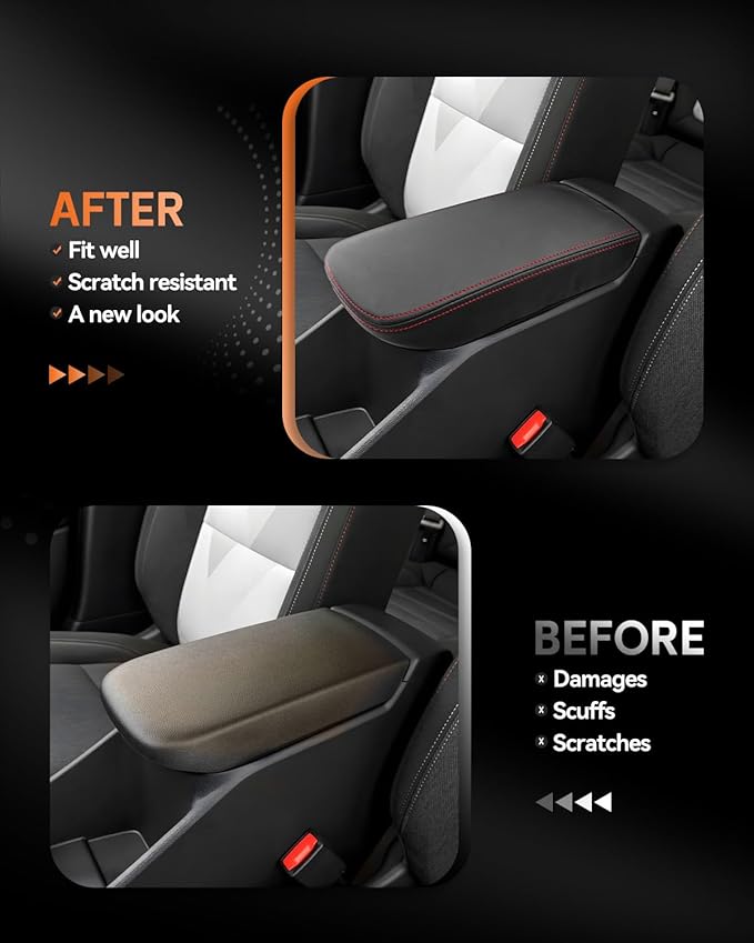 CDEFG for Chevrolet Trax 2024-2025 2026 Center Console Cover Armrest Box Cover for Chevy Trax (LS, 1RS, LT, 2RS, ACTIV) Accessories Arm Rest Protector