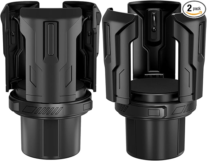 Cup Holder Expander, Cup Holder Expander for Car, Adjustable Cupholder for 2.6"- 4.8" Yeti, Hydro Flask, Nalgene, Takeya, Camelbak, Ramblers, Owala, Tumblers, Mugs, Bottles, with Car Seat Hook