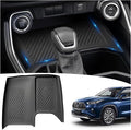 Wireless Charging Anti-Slip Mat Compatible with Toyota Grand Highlander Accessories 2026 2025 2024，Black Silicone Protective Pad Liner Compatible with Grand Highlander