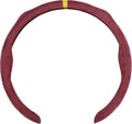 Suede Steering Wheel Cover ABS Car Steering Wheel Protector 14.96" Rose Red Yellow 1 Pc