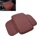 Center Console Cover, Microfiber Leather Arm Rest Cover Cushion with 2 Storage Bags, Middle Console Protective Cover, Car Accessories for Women, Universal for Trucks, Cars, SUVs (Red)
