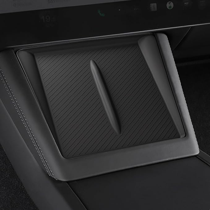 Model 3 Centre Control Wireless Charging Mat，Center Console Wireless Charger Pad Compatible with Tesla Highland Model 3 2024 2025