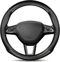 1 Pack Car Breathable Steering Wheel Cover, Wear Resistant Steering Wheel Sleeve, Carbon Fiber Non-Slip Steering Wheel Protector, Four Seasons Universal Steering Wheel Set