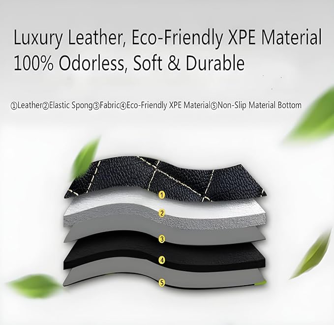 Customize Car Floor Mats for 99% Sedan SUV Sports Car All Weather Leather Full Coverage Waterproof Non-Slip Vehicle Lining Pads (Black Yellow Stitching)
