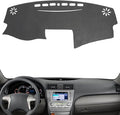Dash Cover Mat Custom Interior Center Console Compatible with Toyota Camry 2007 2008 2009 2010 2011 Dashboard Cover Pad Carpet Protector (Gray)