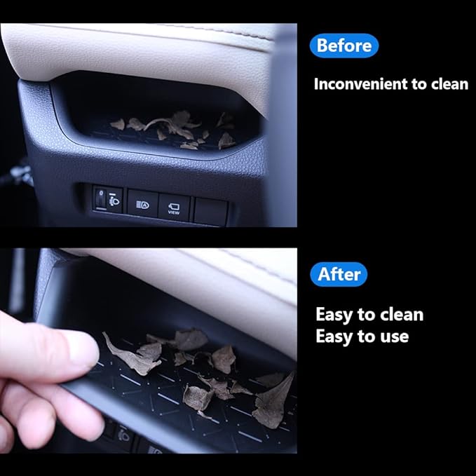 CUCHIYUN for RAV4 Driver Storage Box Organizer Mat Driver's Interior Insert Tray Center Console Organizer Tray Compatible with Toyota RAV4 2022 Accessories 2021 2020 2019 - Non-Slip Anti-Dust