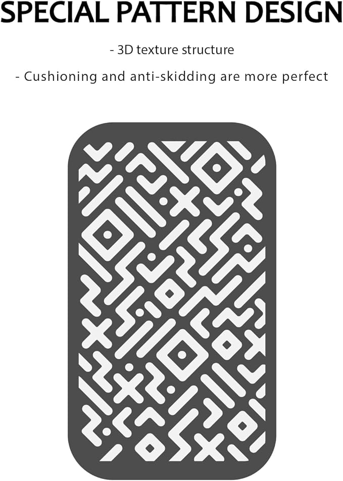 Car Dashboard Non Slip Mat, Brlvget Anti Slip Gel Pad, Multifunctional Fixate Anti Slide Sticky Dash Pad for Radar Detector, Cell Phone, Keys, Glass, Mirrors, GPS, Coins 5.3 x 3.2 inch (4 Pack)