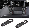 2PCS Car Headrest Hook, Leather Automotive Back Seat Hanger Holder Hooks Storage Organizer for Purse Drink Grocery Bag Coat Handbag, Vehicle Organize Accessories