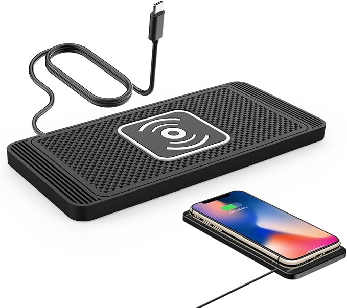 Car Wireless Charger Pad for Man TGL Series 2007-2024, Fast 15W Slim Qi Wireless Charging Pad with USB/Type-C Cable Non-Slip Charging Mat for Car,15W-Type-c