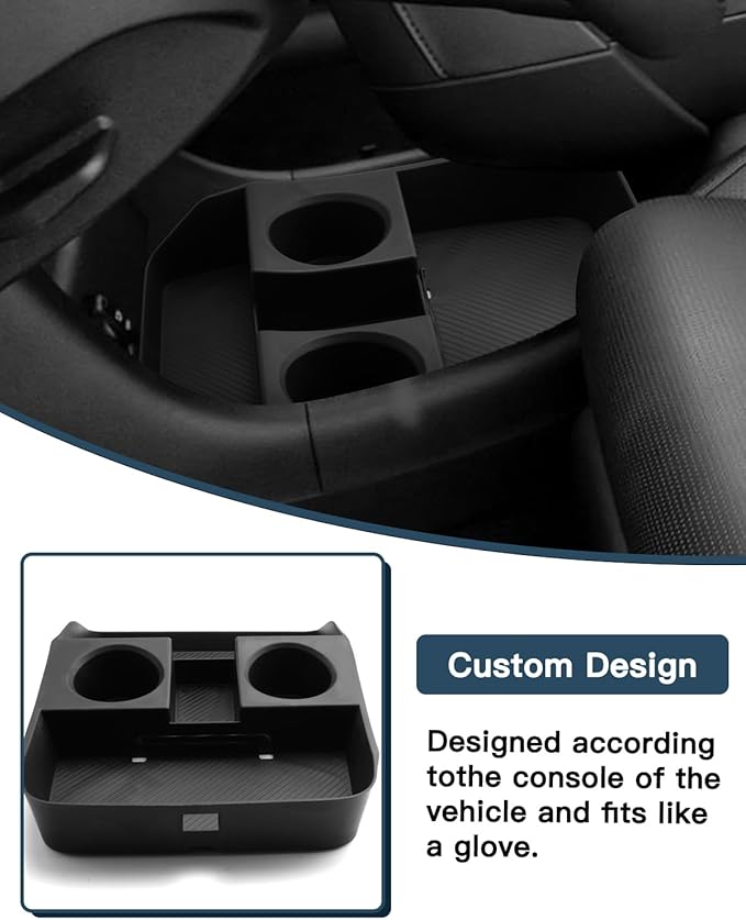 Ruiya 2026 Palisade Lower Console Organizer for 2026 Hyundai Palisade Accessories ABS Material with Cup Holder Console Organizer Compatible with 2026 Hyundai Palisade Calligraphy/Limited/XRT Pro/SEL