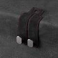 Leather Car Hooks, Car Back Seat Hooks, Car Headrest Hooks Universal for Bag Hooks, Ideal for Back Seat Storage﻿ (1pack-black)