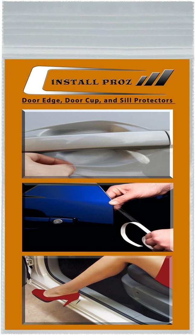 Install Proz Self-Healing Clear Paint Protection Bundle-Door Edge, Door Cup, and Door Sill Protectors