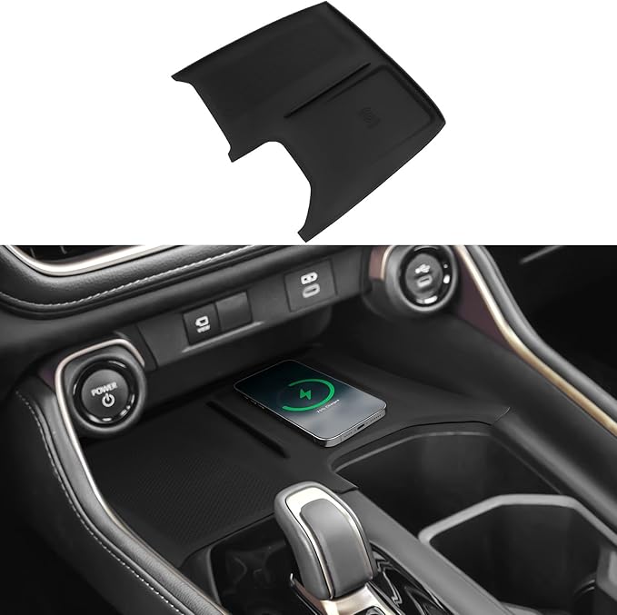 BlBLOZ Wireless Charging Anti-Slip Mat for Toyota Grand Highlander 2024 2025 2026 Accessories Silicone Anti-Slip Wireless Charger Cover Pad for Charger Protective Pad Liner