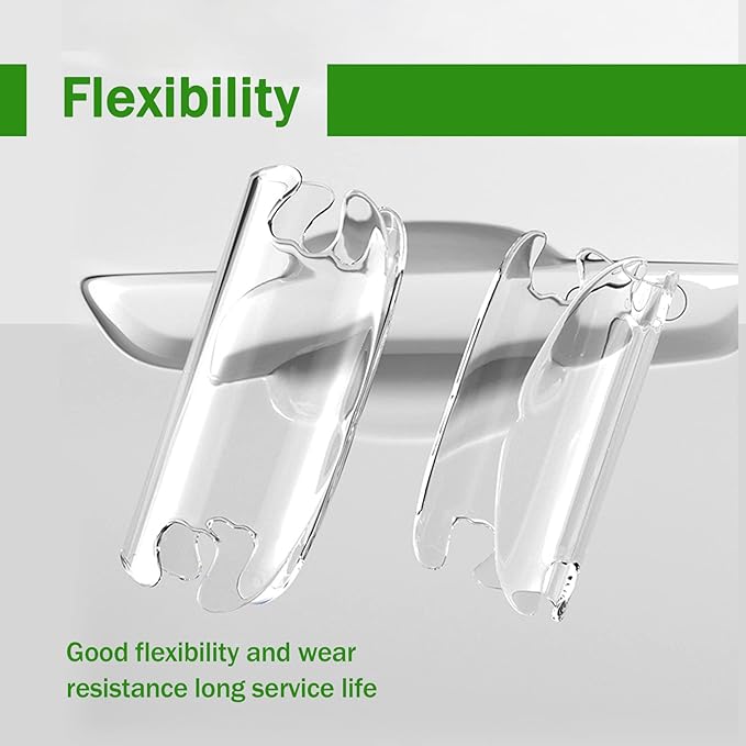 4Pcs 3D Transparent Car Door Bowl Scratch Protector, Universal Bowl Side Paint Protection Stickers, Waterproof Anti-Scratch Paint Invisible Protection Film for Most Models.