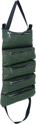 FAVOMOTO 1pc Canvas Car Seat Back Storage Bag Multi-pocket Organizer for Vehicle Accessories for Phones Wallets Sunglasses Toys Drinks Car Seat Tidy Gadget