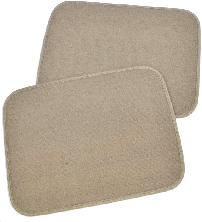 Motor Trend FatRug Premium Carpet Car Floor Mats - Thick Robust Auto Gear, Universal Fit for Your Car Truck or SUV, Beige