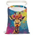 Giraffe Flowers Wreath Car Trash Bag Hanging Garbage Bag with Snap Buttons Car Back Seat Trash Storage Portable Dustbin Vehicle Trash Can Bag for Vehicle Accessories Travel Camping